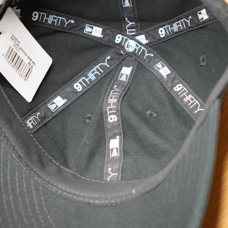 NEW ERA・ニューエラ 9THIRTY フラッグロゴ ウーブンパッチ Washed Duck ブラック