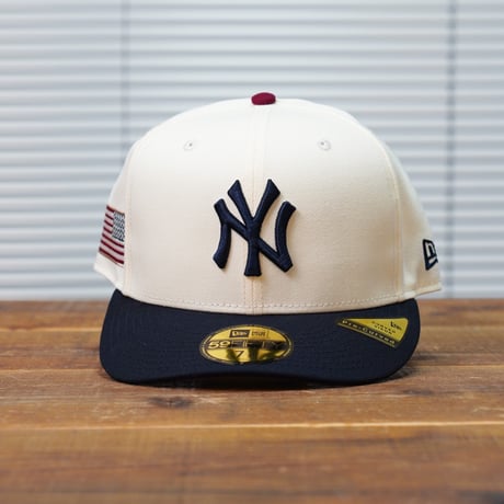 NEWERA・ニューエラ　PC 59FIFTY Stars & Stripes ニューヨーク・ヤンキース クローム ネイビーバイザー