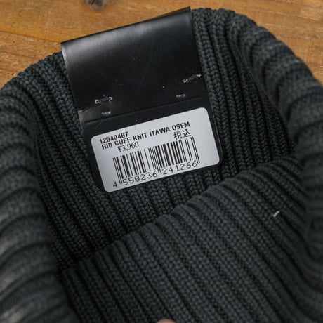 NEWERA・ニューエラ　    リブカフニット Italian Wash イタリアンウォッシュ ブラック