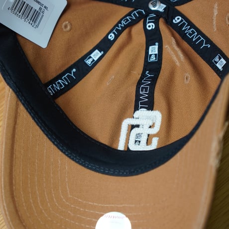 NEW ERA・ニューエラ 9TWENTY サンディエゴ・パドレス クーパーズタウン Damaged Duck Canvas ライトブロンズ