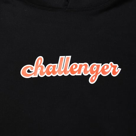 チャレンジャー CHALLENGER　90'S LOGO HOODIE（BLACK）