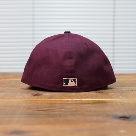 NEWERA・ニューエラ　LP 59FIFTY Duck Canvas ダックキャンバス フィラデルフィア・フィリーズ クーパーズタウン マルーン ウォルナットバイザー