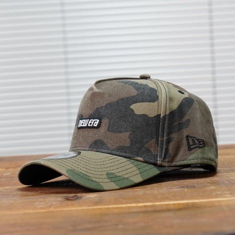 NEWERA・ニューエラ　9FORTY A-Frame Super Heavy Wash Racer Logo ウッドランドカモ