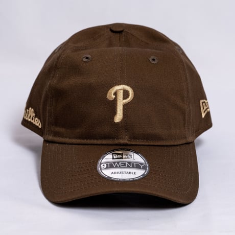 NEW ERA・ニューエラ　 9TWENTY MLB Side Logo フィラデルフィア・フィリーズ ミニロゴ（ウォルナット）