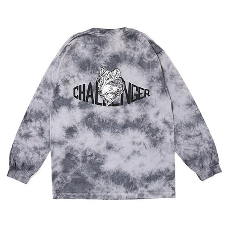 チャレンジャー CHALLENGER　TIE DYE WOLF LOGO L/S TEE