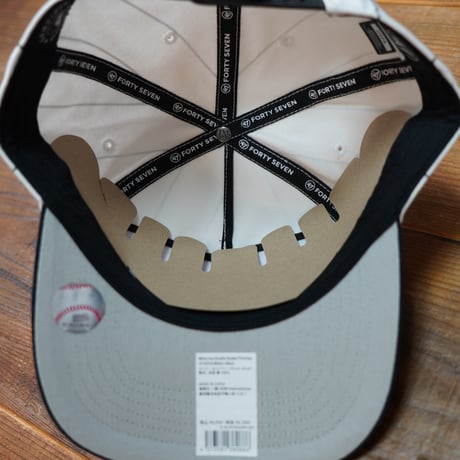 47BRAND ホワイトソックス フォーティーセブン キャップ ’47 White Sox Double Header Pinstripe '47 HITCH WHITExBLACK