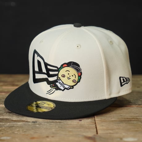 NEW ERA・ニューエラ　59FIFTY さくらももこ コジコジ COJI-COJI フラッグロゴ クローム ブラックバイザー 14693462