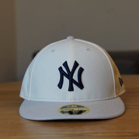 NEWERA・ニューエラ　LP 59FIFTY White Pack ニューヨーク・ヤンキース クローム ストーンバイザー