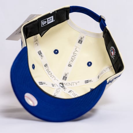 NEW ERA・ニューエラ　 9TWENTY MLB Side Logo ロサンゼルス・ドジャース ミニロゴ（クロームホワイト・ダークロイヤルバイザー）　大谷翔平　SHOHEI OHTANI