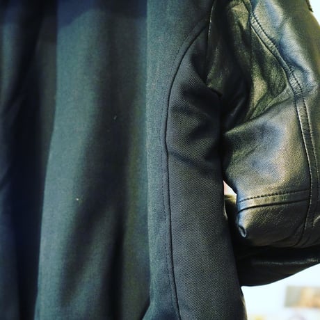 Vintage/deadstock　NEW ERA ニューエラ　STADIUM JKT NEYYAN FULL PATCH BLK BLK（L）