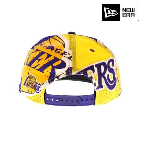 NEW ERA・ニューエラ　 9FIFTY OF LOSLAK JERSE OSFA YEL PUR　NBA　LAKERS・レイカーズ　八村塁