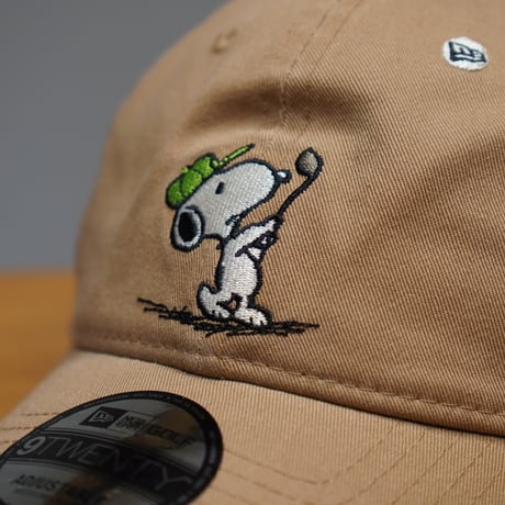 NEW ERA・ニューエラ 9TWENTY Vintage PEANUTS ピーナッツ GOLF スイング カーキ | ゴルフ