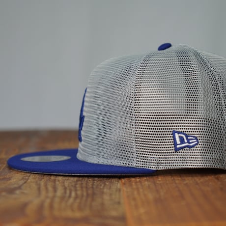 NEW ERA・ニューエラ　9FIFTY トラッカー MLB All Mesh ロサンゼルス・ドジャース グレー ダークロイヤルバイザー