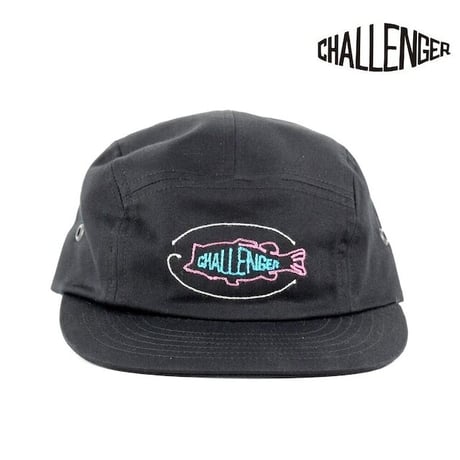 チャレンジャー・CHALLENGER　BASS NEON SIGN CAP BLACK（JET CAP　ジェットキャップ）