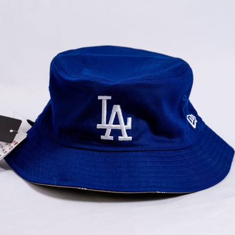 NEW ERA・ニューエラ　 バケット01 MLB Reversible Hat リバーシブル ロサンゼルス・ドジャース（ダークロイヤル/ブリティッシュカーキ）（M/Lサイズ）　大谷翔平