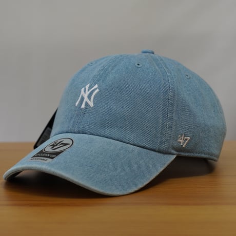 47BRAND フォーティーセブン キャップ 47 クリーンナップ ニューヨーク・ヤンキース DENIM デニム ライトブルー