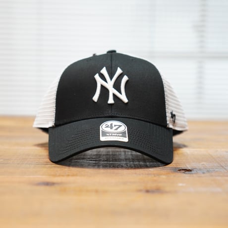 ニューヨーク・ヤンキース BRANSON '47 MVP [フォーティーセブン] Black × White Mesh ハードメッシュ