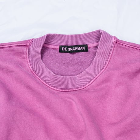 daze & easy ロゴ刺繍スウェット「THE DYE 顔料染め裏毛」DE SINGSMAN（パープル）