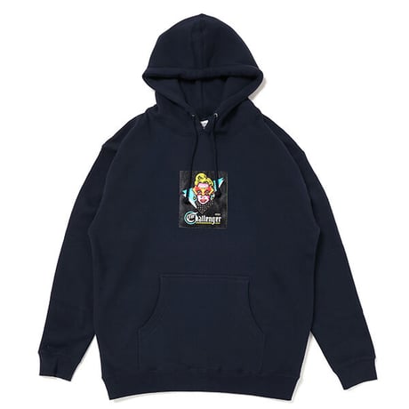 チャレンジャー CHALLENGER MASKED LADY HOODIE HEATHER NAVY