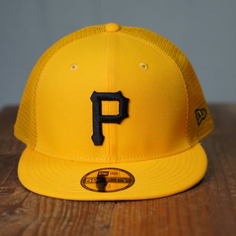 NEW ERA・ニューエラ　59FIFTY トラッカー Beautiful Beach ピッツバーグ・パイレーツ Aゴールド