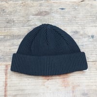 HUNTISM ハンティズム Roll Beige / Black ワッチ ニット帽