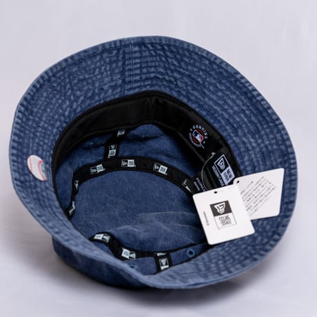 NEW ERA・ニューエラ　 バケット01 ニューヨーク・ヤンキース アシッドウォッシュ（ネイビー）（M/Lサイズ）
