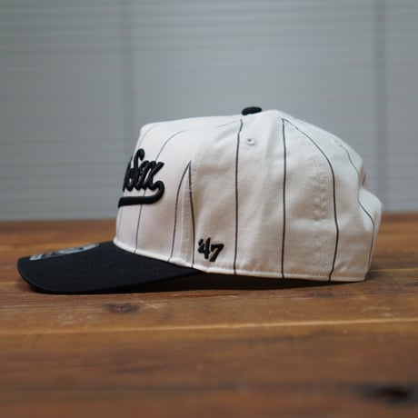 47BRAND ホワイトソックス フォーティーセブン キャップ ’47 White Sox Double Header Pinstripe '47 HITCH WHITExBLACK