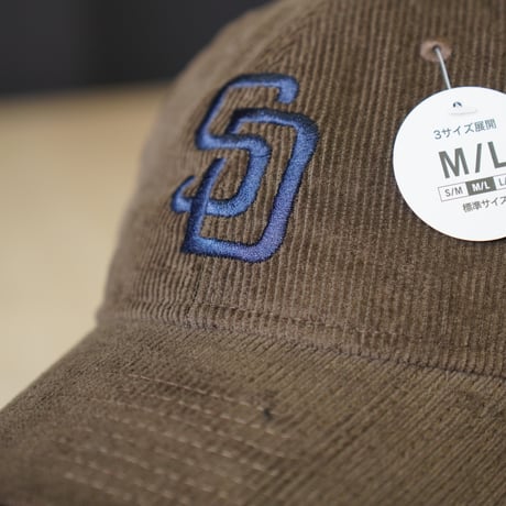 NEW ERA・ニューエラ 9TWENTY Corduroy コーデュロイ サンディエゴ・パドレス ウォルナット