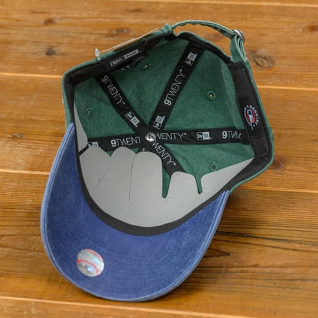 NEW ERA・ニューエラ　  9TWENTY Acid Wash オークランド・アスレチックス グリーン ネイビーバイザー