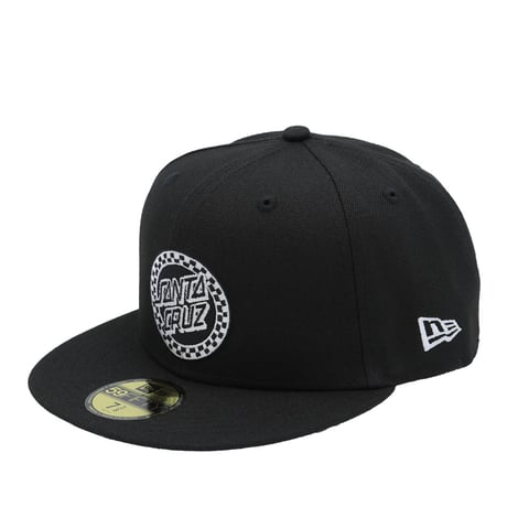 NEW ERA・ニューエラ　59FIFTY Santa Cruz サンタクルーズ サークルロゴ ブラック グレーアンダーバイザー