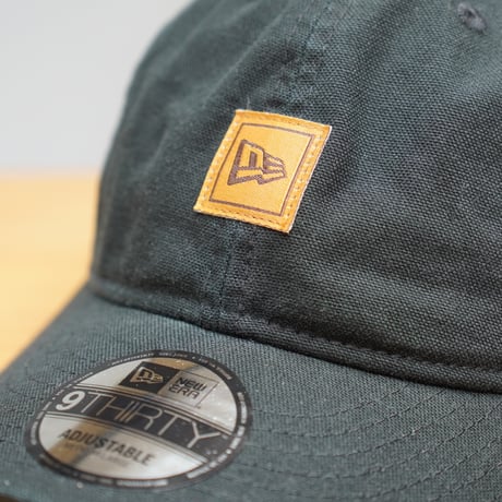 NEW ERA・ニューエラ 9THIRTY フラッグロゴ ウーブンパッチ Washed Duck ブラック