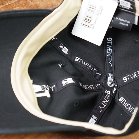 NEW ERA・ニューエラ　9TWENTY Khaki Sweat Band ロサンゼルス・ドジャース ブラック カーキスウェットバンド