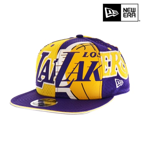 NEW ERA・ニューエラ　 9FIFTY OF LOSLAK JERSE OSFA YEL PUR　NBA　LAKERS・レイカーズ　八村塁