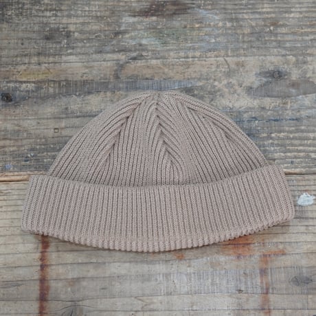 HUNTISM ハンティズム Roll Beige / Beige ワッチ ニット帽
