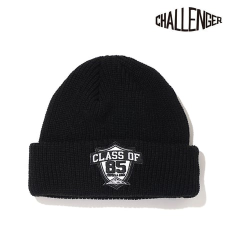 チャレンジャー CHALLENGER CLASS OF 85 KNIT CAP BLACK