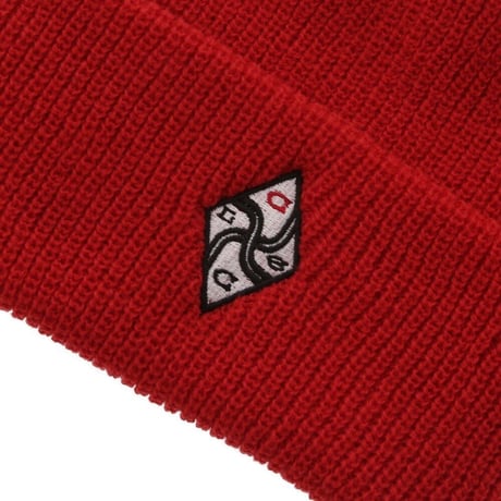チャレンジャー CHALLENGER　EMBROIDERED KNIT CAP RED