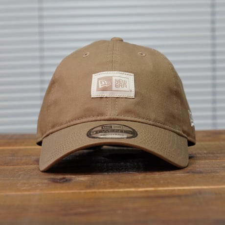 NEWERA・ニューエラ　9TWENTY Box Logo ボックスロゴ ウーブンパッチ カーキ