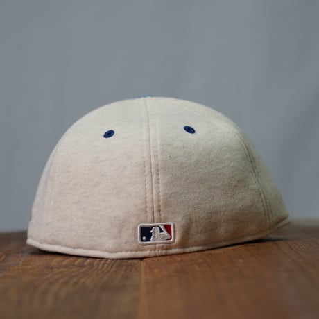NEW ERA・ニューエラ　59FIFTY MLB Oatmeal Heather ロサンゼルス・ドジャース オートミール ネイビーバイザー