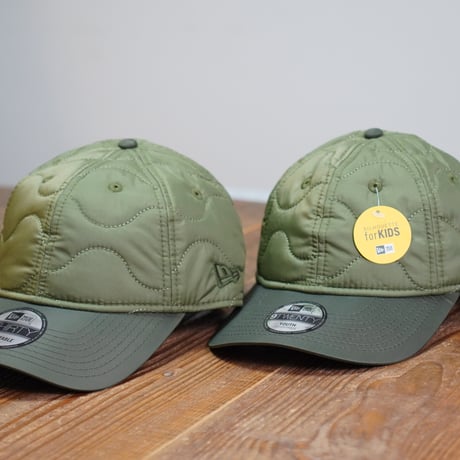 NEWERA・ニューエラ　 9THIRTY Powered by GORO NAKATSUGAWA（min-nano）キルティング エバーグリーン カーキバイザー