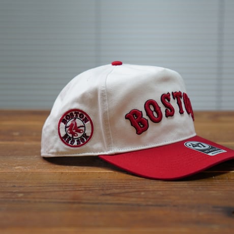 47BRAND ボストンレッドソックス フォーティーセブン キャップ ’47 Double Header Script Shot Hitch Cap ホワイト レッド