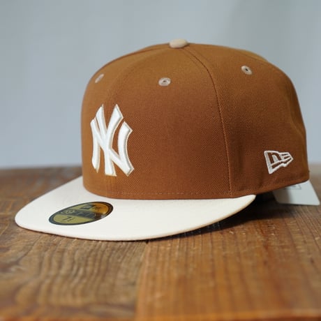NEW ERA・ニューエラ　59FIFTY Pancakes ニューヨーク・ヤンキース トーステッドピーナッツ ワインコークバイザー