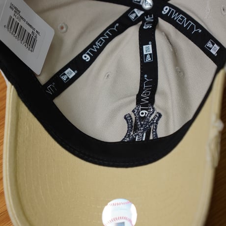NEW ERA・ニューエラ 9TWENTY ニューヨーク・ヤンキース クーパーズタウン Damaged Duck Canvas ストーン/ベガスゴールド
