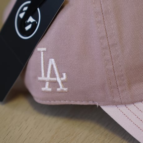 47BRAND フォーティーセブン キャップ 47 クリーンナップ ロサンゼルス・ドジャース YUKARI HAYASHI Visor Logo ダスティーローズ / ピンク