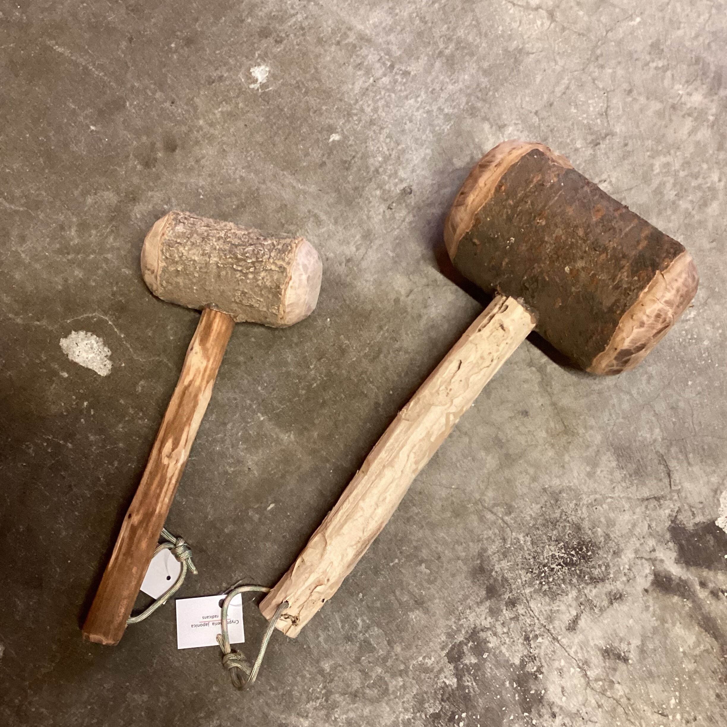 うちでのこづち（打ち出の小槌）手作りDIY木製置物木彫りヒメシャラ材アカラギ original
