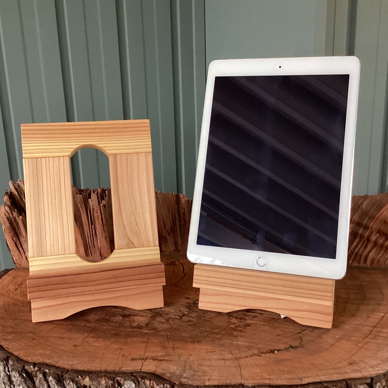 木製タブレットスタンド(組み立て式) | Cryptomeria japonica
