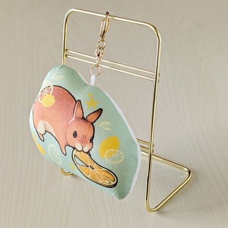 クッションキーホルダー うさぎ