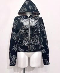 Vintage CHRISTIAN AUDIGIER Reversible Design Zip Up Hoodie S