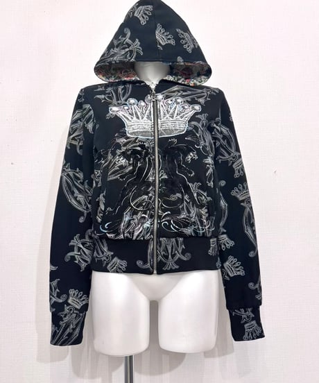 Vintage CHRISTIAN AUDIGIER Reversible Design Zip Up Hoodie S