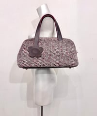 Vintage MARY QUANT LONDON Tweed Design Hand Bag