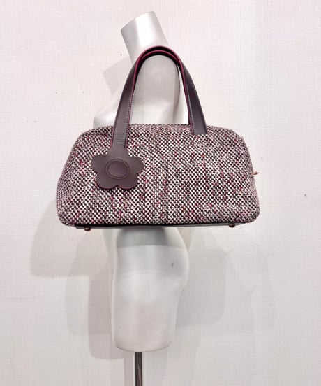 Vintage MARY QUANT LONDON Tweed Design Hand Bag